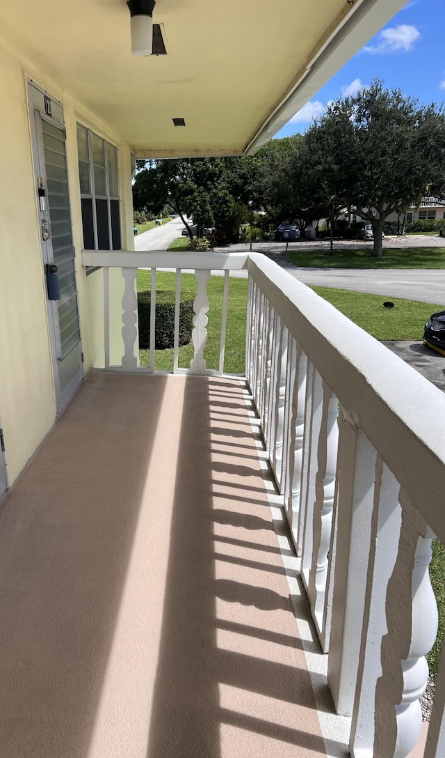 view of balcony