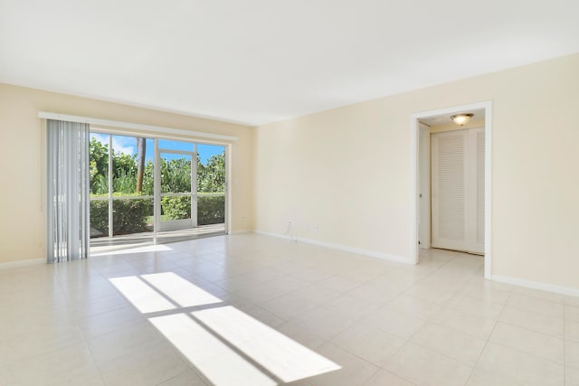 view of tiled empty room