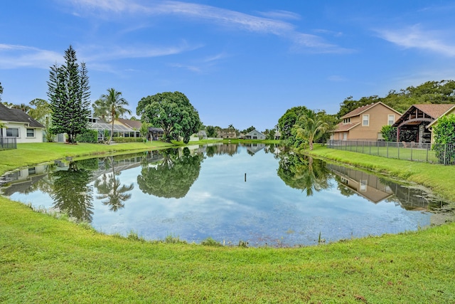 view of water feature