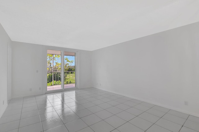 view of tiled spare room