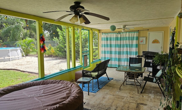 view of sunroom / solarium