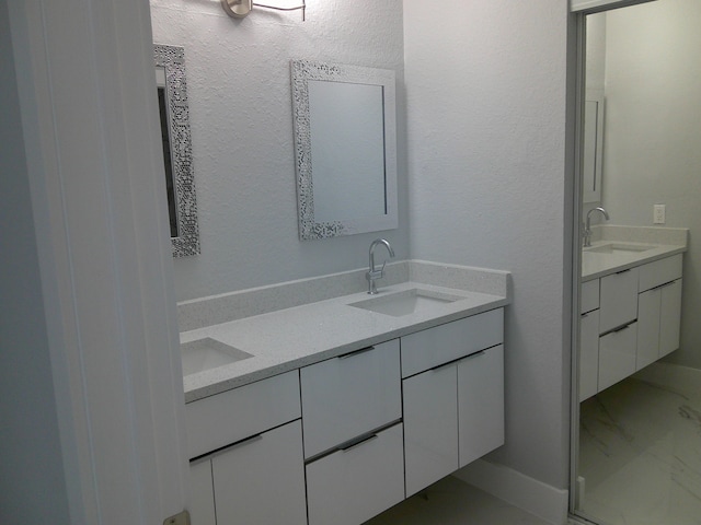 bathroom with vanity