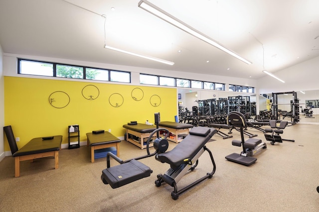 view of exercise room