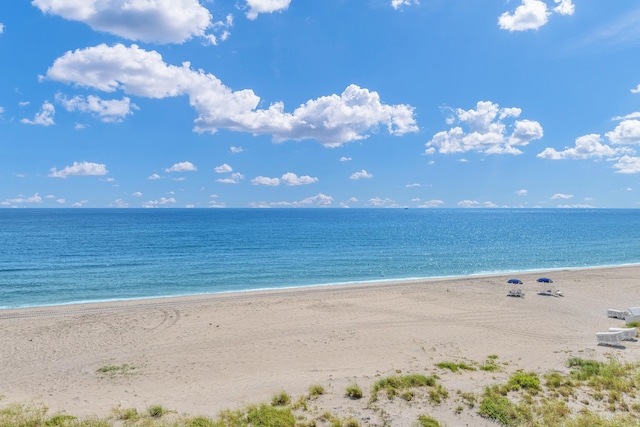 water view with a beach view