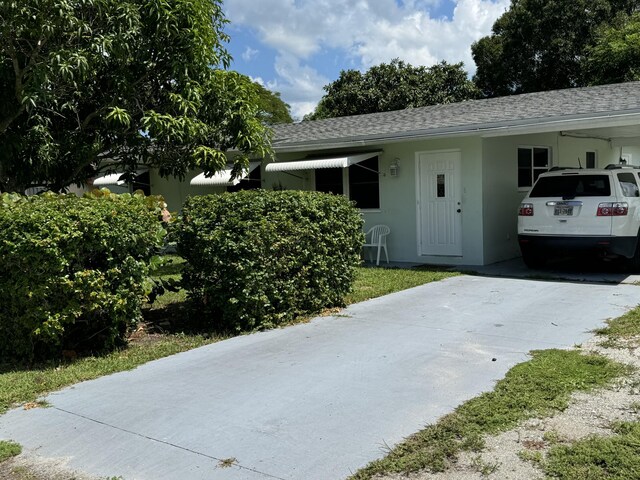 view of ranch-style house