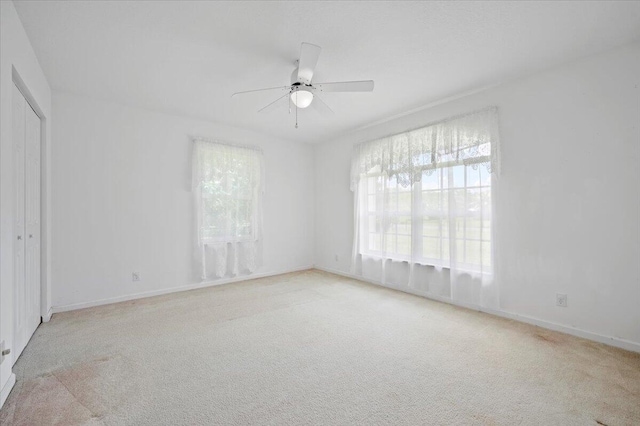 view of carpeted empty room