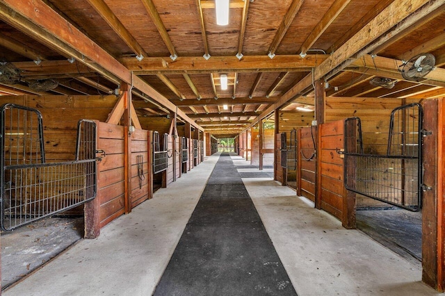 view of horse barn