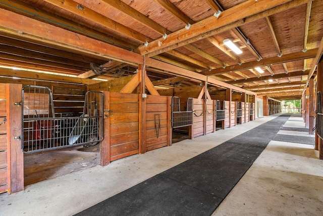 view of horse barn