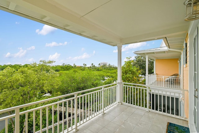 view of balcony