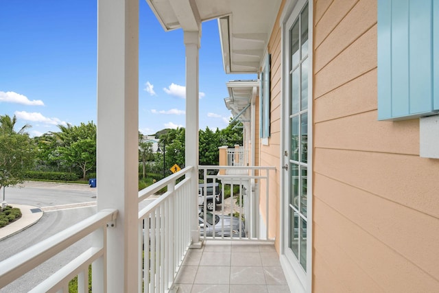 view of balcony