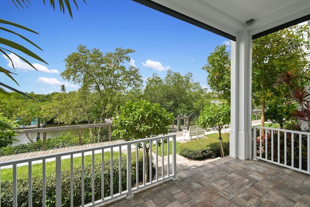 view of balcony