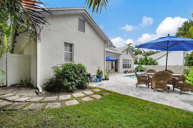 exterior space with a patio area