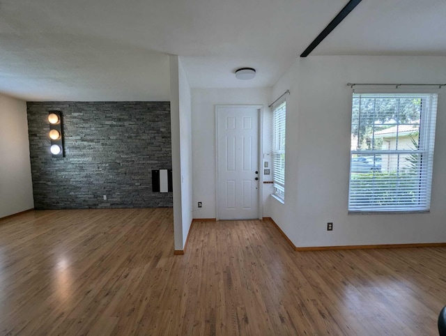 entrance foyer featuring wood-type flooring