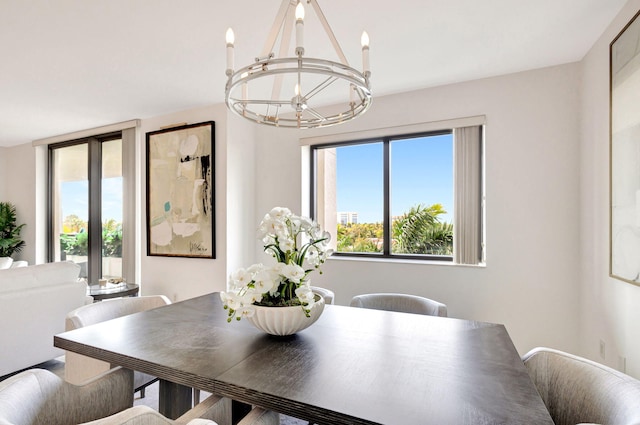 view of dining space