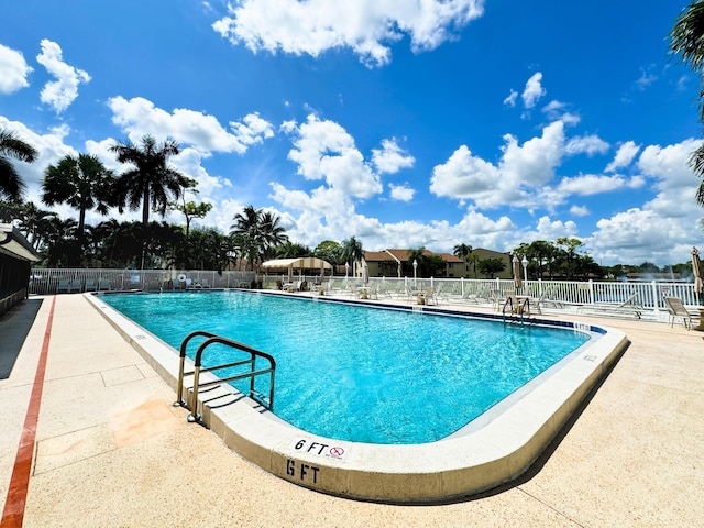 view of pool