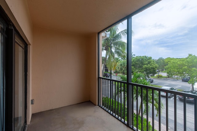 view of balcony