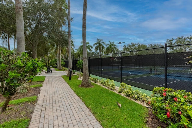 view of sport court