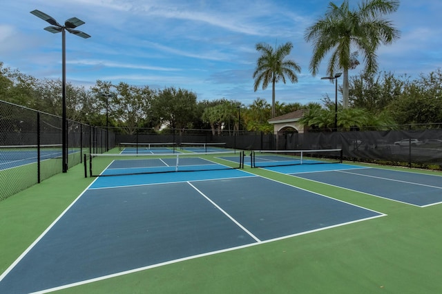 view of tennis court