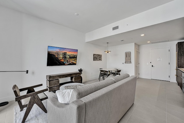 601 NE 1st Ave Unit 4813, Miami, FL 33132 - living room featuring recessed lighting