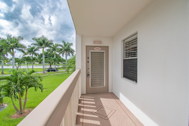 view of balcony