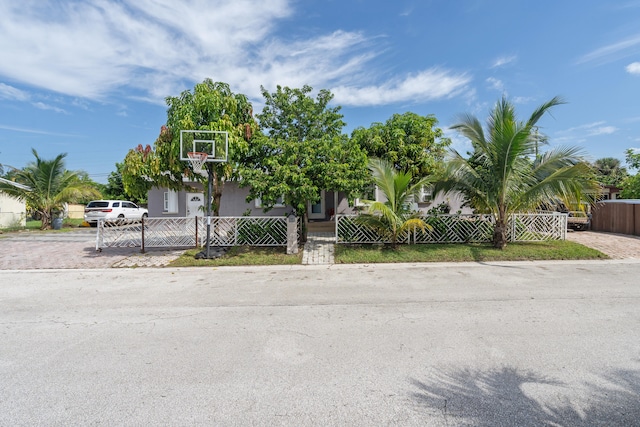 view of obstructed view of property