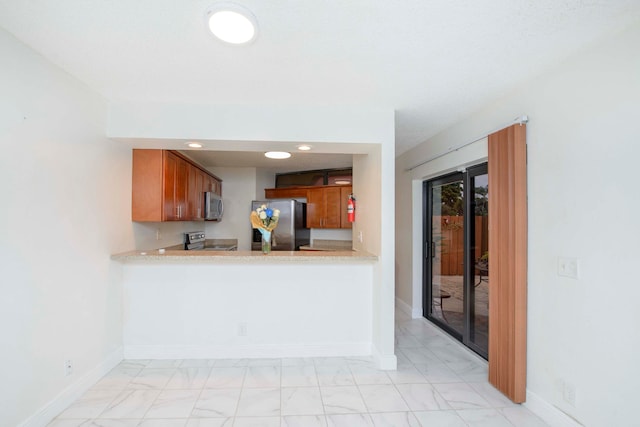 kitchen featuring appliances with stainless steel finishes