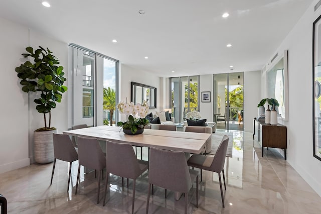 dining room featuring a healthy amount of sunlight