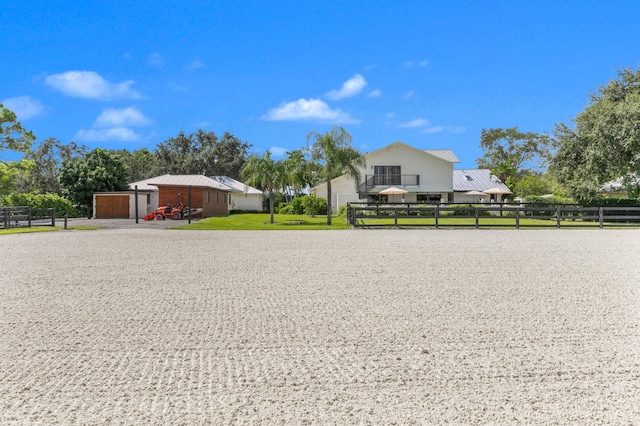 exterior space featuring an outbuilding