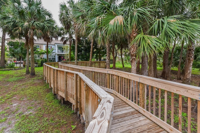 view of property's community featuring a deck