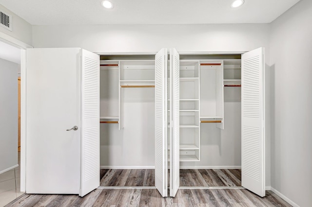 closet with visible vents