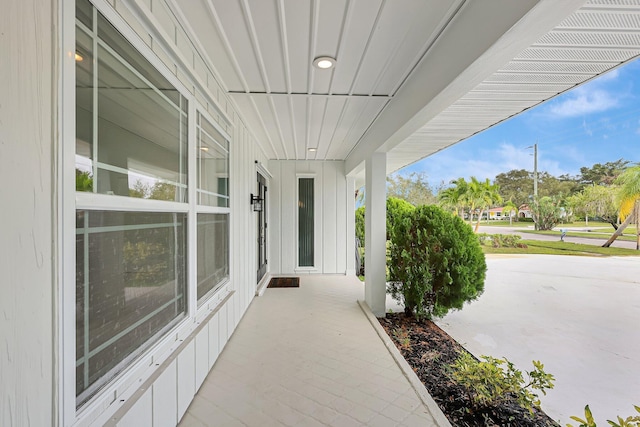 view of patio / terrace featuring covered porch