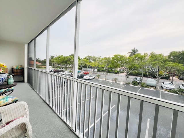 view of balcony