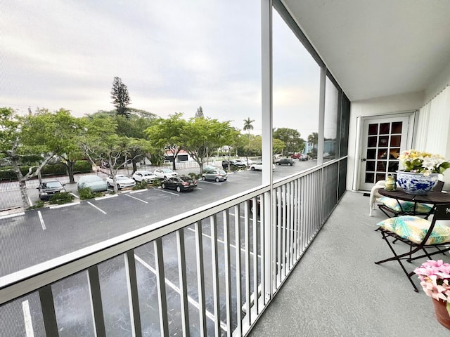 view of balcony