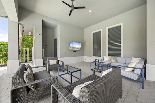 view of patio / terrace featuring outdoor lounge area