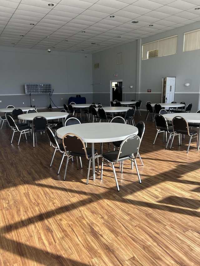 dining room featuring wood-type flooring