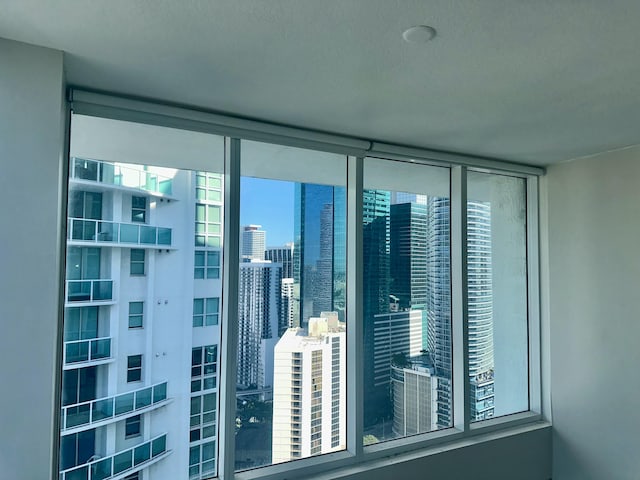 41 SE 5th St Unit 2017, Miami, FL 33131 - empty room with floor to ceiling windows and a view of city