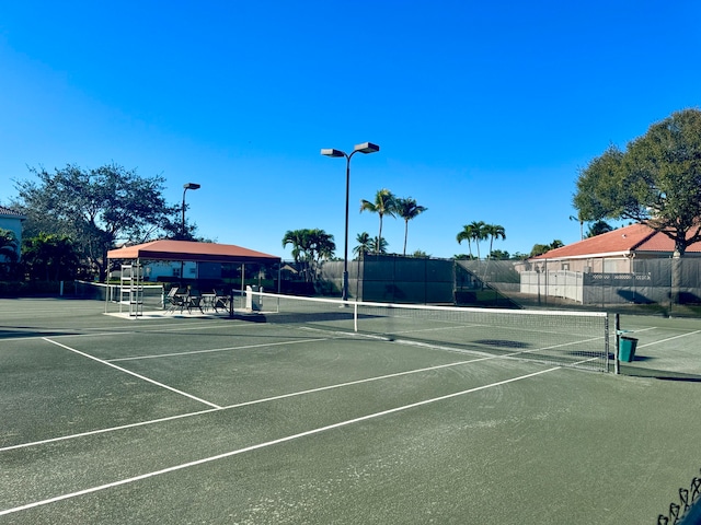 view of tennis court