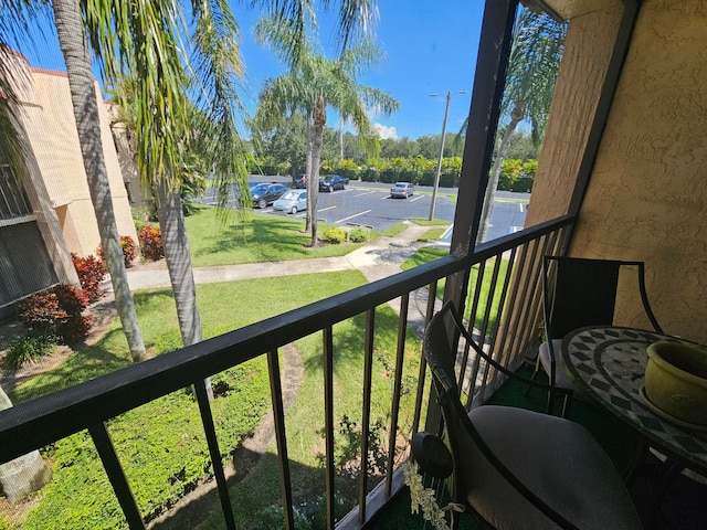 view of balcony