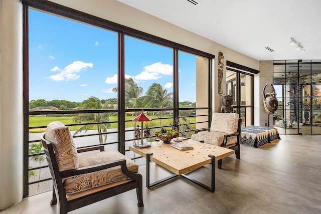 view of sunroom