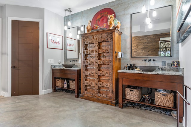 bathroom with vanity