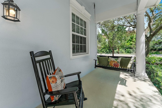 view of patio / terrace featuring a porch