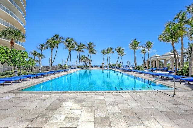 view of pool with a patio