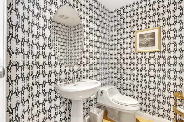 bathroom with toilet