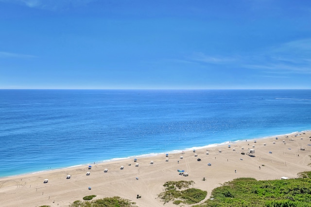 property view of water with a view of the beach