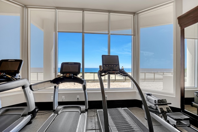 view of exercise room