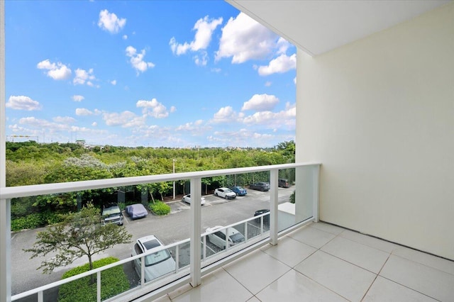 view of balcony