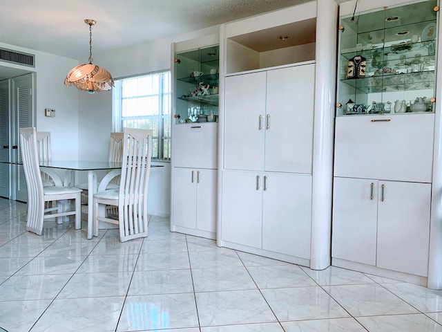 view of unfurnished dining area