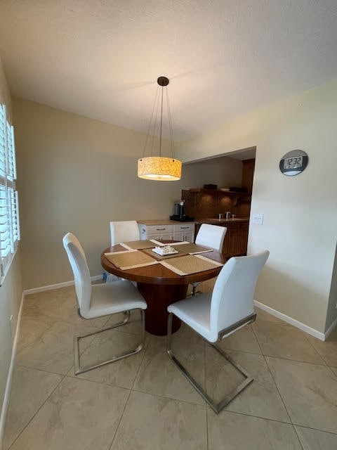 view of dining area