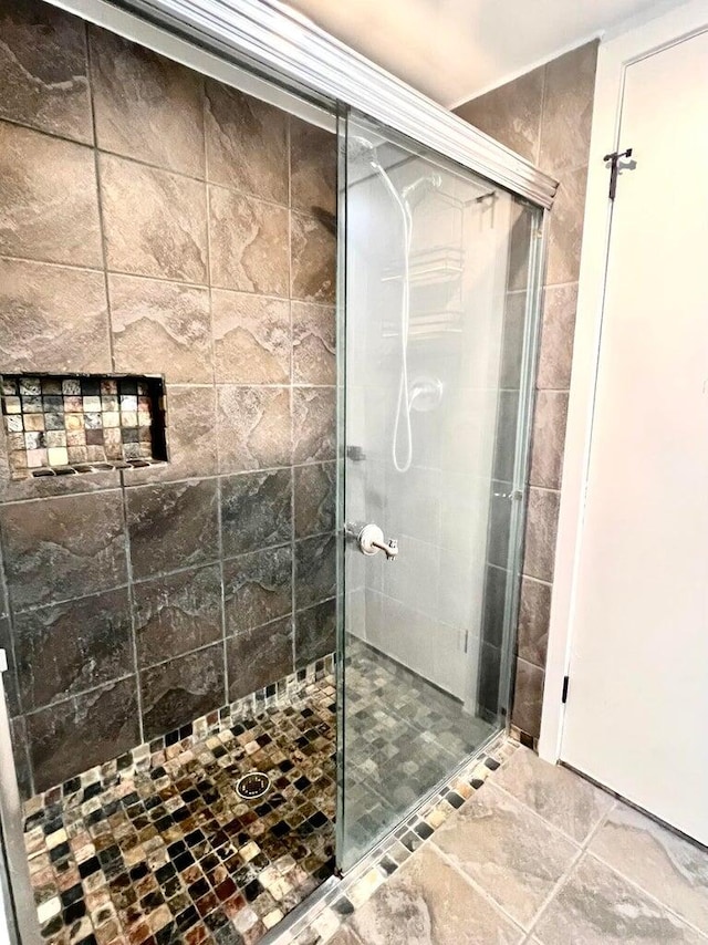 bathroom with walk in shower