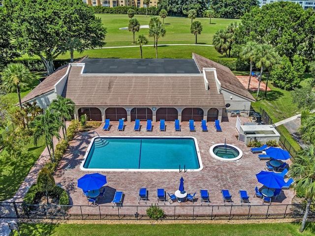 view of pool